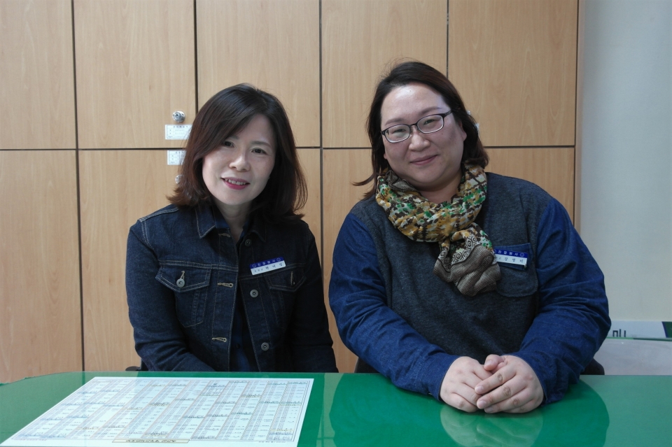 지난달 31일 청소년상담복지센터에서 꿈드림을 담당하고 있는 박미성 담당자(왼쪽)와 강영미 담당자(오른쪽)을 만났다.